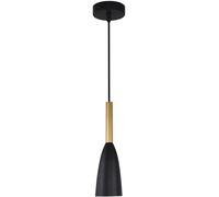 Light Prestige Solin lampada sospesa 1x60 W nero-oro LP-181/1PBK/GD