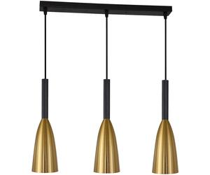 Light Prestige Solin lampada sospesa 3x60 W nero-oro LP-181/3LGD