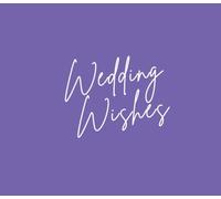 Light Purple Wedding Guest Book: Purple Wedding Guest Book with Blank and Lined Pages | 8x7 inches, 100 pages | For all your guests wedding wishes!