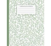 Light Sage Marble Composition Notebook, Wide Ruled School Notebook for Students, Aesthetic Marble Journal for Class Notes, 7.5 x 9.25: Stylish marble ... class notes, journaling and everyday writing