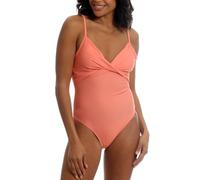 Light & Shade Costume Intero da Donna con Controllo Addominale, Senza Ferretto, Imbottitura Rimovibile, per Le Vacanze Estive, Corallo, UK 16