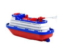 Light Sound Detailed Decoration | Electric Boat Toy Omnidirectional | Electric Boat Light Up Ship Model for Adults Teen Family Friends Kindergarten Students Boys Kids