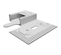 Light Switch Cover with Remote Holder - Art Deco Style Stainless Steel Design