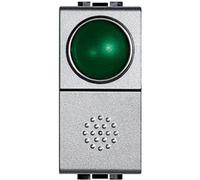 Bticino Living Light Pulsante con portalampada verde NT4038V