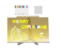 Light Up Acrylic Message Board, LED Desktop Memo Drawing Board, Multifunzionale Dry Erase Note Board for School, Cafe, Home, Exquisite LED Display, Acrilico LED Light Up Message Board
