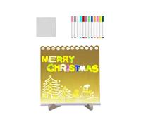 Light Up Acrylic Message Board, LED Desktop Memo Drawing Board, Multifunzionale Dry Erase Note Board for School, Cafe, Home, Exquisite LED Display, Acrilico LED Light Up Message Board