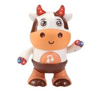 Light Up Baby Cow Toys - Giocattolo musicale portatile per bambini, robot cantori di animali luminosi | giocattolo portatile con luce notturna per bambini, giocattolo illuminato sicuro per bambini