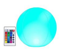 Light-Up Beach Balls - Floating Balls | Pool Toys | 4 Adjustable Light Neon Rainbow Kids Toys Beach Garden BBQ Picnic Party Outdoor Game for Boys and Girls Gonfiabile Neon