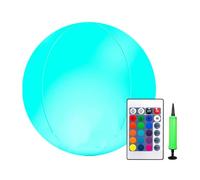 Light Up Beach Balls, Pool Balls, 15 pollici Floating LED Nightlights, Waterproof Summer Decorations, Vibranti Colors, Ideal for Backyard, Poolside and Garden