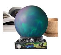 Light Up Crystal Ball Halloween, Lighted Crystal Ball for Halloween, Multicolor Lamp with Brightness Adjustment, Party Favor for Living Room, Bedroom, Tabletop, Cafe