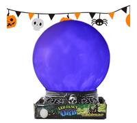 Light Up Crystal Ball Halloween, Lighted Crystal Balls, Multicolor Lamp with Brightness Adjustment, Party Favor Decoration, Ideal for Living Room Bedroom, Cafe Events, 16x18cm