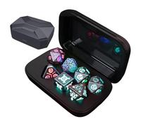 Light Up Cube Set, RGB Polyhedral Charging Dice Set with Charging Box, Grande Present for Board Lovers, 3,94 x 2,83 x 1,3 pollici, LED Board Game for Men and Women, ABS