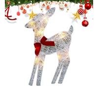 Light Up Deer Outdoor Christmas Decorations - Mesmerizing Festive Waterproof Iron Display Decor | Lighted Deer Christmas Decorations,for Family Home Patio Garden Parties Holiday Outside Lawn Event