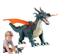 Light Up Dinosaur, Electric Walking Toy, 11.81x4.13in Battery Operated Mist Spraying Dinosaurs, Realistic Sounds and Lights, Fun Educational Toys for Home, Kindergarten Play