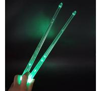 Light Up Drum Sticks - PC, 16,38 x 0,69 pollici, non slip LED Drumsticks Color Changing | Musical Practice Sticks Percussion Accessory For Kids, Adulti, Band Practice, Stage Shows, Home Training