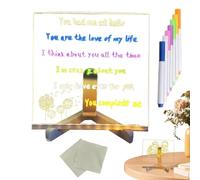 Light Up Dry Erase Board-Neon Glow LED Writing, Fluorescente Liquid Chalk Tablet, Luminous Desktop Message Pad, Vibrazione Drawing Canvas Gear, Glowing Night Light Tool | For Kids