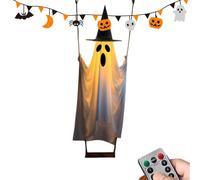 Light Up Ghost Decor | 7.87ft Spooky Waterproof With Remote Controls