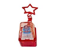 Light Up Keyboard Fidget - Star Design Sensory Button, Fidget Clicker with Key Ring Portable Toy, Silent Press Device With, Stress Relief Click Control, for Classroom School Work Home Travel