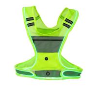 Light Up LED Running Vest - Running Light Runner | Reflective Running Vest | USB Rechargeable Night Safety Gear | High Visibility Jogging Belt | LED Safety Harness for Runners Cyclists