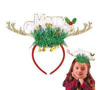 Light up Natale - Cuschio Decorativo Capili, Andale Di Regna Led, Banda Paccola Di Elca Festive, Accessorio per Feste Divertenti | Canda Di Testa Illuminata per Il Cosplay Women Celebration Event Even