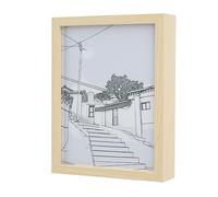 Light Up Painting, 3 modalità Effetti Illuminazione Pittura Decorazione, Silenziosi Gradini in Pietra Dall'alba Al Tramonto, Alimentazione USB (15 * 20 cm)