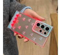 Light up Phone Case for Samsung 24/25 Ultra, Vibrant LED Bowknot Phone Case, Stylish Accessory for Night Out and Evening Events (For Galaxy S24 Ultra,Blue Bow)