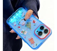Light-Up Phone Case with LED Lights - Glow in the Dark for iPhone Case, Shockproof and Durable Protection, Unique Light Effects, Ideal for Parties, Night Out, and Gifts for Men and Women (17Promax,D)