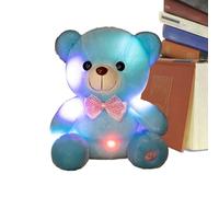 Light Up Plush | 8 Inch Glowing Bear Cuddly Doll | Rainbow Up Stuffed Animals For Kids | For Comfort Companion Girls Adults Home Living Room Bedroom Sofa
