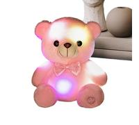 Light Up Plush Bear, 8 inch Glowing Cuddly Doll, Rainbow LED Stuffed Animal for Comfort and Fun, Soft Plush Design, Kids and Adults Companion, Home, Living Room, Bedroom, Divano Decorative Toy