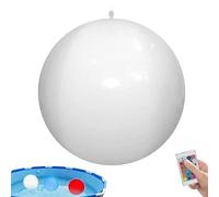 Light Up Pool Balls - 30cm Light Up Beach Balls, Remote Control Beach Glow Decoration with 4 Modes, inflatable Glow beachs ball for Party Gathering Birthday Summer Lake Outdoor Vacation