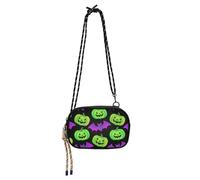 Light Up Pumpkin Bat Green Purple Sling Bags Crossbody Womens impermeabile con slot per carte di credito borse a tracolla da donna andare shopping bolsos de marca para mujer