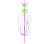 Light Up Rainbow Twirler, Bubble Spinner Wand, 13.58x3.15 Inches Magic LED Interactive Rotating Stick Toy, Colorful Motion Wand for Prizes, Goodie Bag Stuffers, Kids, Party Games