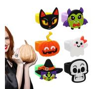Light Up Ring Multifunctional Flexible Kid Flash Rings charming designs | Kids Boys Girls Halloween Party Decorations Goodie Bag Fillers Party Favors Charming Designs Of Vampires, Witches, Skeletons