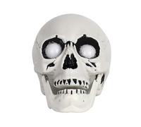 LIGHT UP Scheletro Mani - Ornamento Del Corvo Del Cranio | Mano E Mani Scheletriche Finte | Decorazioni Per Il Percorso Del Giardino Di Halloween Con Effetto Sonoro, Pali Del Braccio Luminoso Per Prat