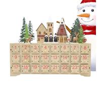 Light-Up Wooden Christmas - 24-Drawer Illuminated Holiday | 24 Reusable Countdown Drawers - Crafted From Natural Wood With 24 Individual Drawers Designed To Hold Daily Candy