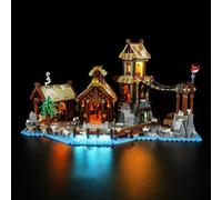 LIGHTAILING Kit di Illuminazione a Led per 21343 Villaggio vichingo Modello da Costruire - Set di luci a LED compatibile con il modello (non includere il modello)