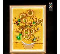 LIGHTAILING Lumières pour Lego-31215 Vincent-van-Gogh - Girasoli - Kit d'Éclairage LED Compatible avec le Modèle Lego：Versione con Telecomando - Modèle Non Inclus