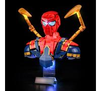 LIGHTAILING Set di Luci per Lego-76326 Busto di Iron Spider-Man Modello - Kit d'Éclairage LED Compatible avec les Modèles de Blocs de Construction Lego - Modèle Non Inclus
