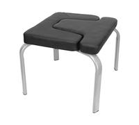 Lightakai Sgabello da yoga, panca inversion per yoga, con cuscinetti in poliuretano, per yoga, panca inversione, panca rovesciata, rilassa il collo, allevia la fatica, equilibrio, carico 220 lbs (nero