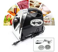 Lightakai Tritacarne elettrico da 2800 W, multifunzione elettrico, in acciaio inox, tritacarne per salumi, tritacarne per cucina, macellerie, ristoranti, mense, ecc. (nero)