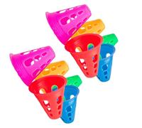 LIGHTAOTAO 10 Coni da Allenamento in PVC per Pattinaggio e Calcio, 10 Pezzi, Ausilio per Pratica Sportiva, Stimola creatività, per Esercizi Multisport Colore Casuale