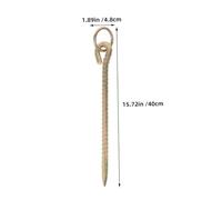 LIGHTAOTAO 3 Ground Stake Anchors Heavy Duty Spiral Metal Dog Tie Out For Livestock Pets Outdoor Camping Secure Locking Weather Resistant
