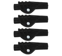 LIGHTAOTAO 4 Pezzi Giunto per Asta Tenda in Plastica Nero Snodo Pieghevole | Compatibile Aste da 1/2' e Strutture Piccole, per Riparazioni D'emergenza Outdoor