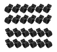 LIGHTAOTAO 50 Pezzi Fascette Stringitubo in PE Nero per Tubi per Irrigazione da Giardino Diametro 20mm, Clip per Fissaggio Facile e Versatile per e Coperture Agricole