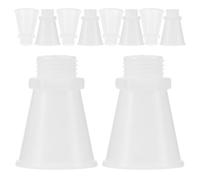 LIGHTAOTAO 50 Pezzi Ugelli per Estintore a Polvere da 3kg in ABS Bianco, Ugello a Tromba Filettatura X 1.5, Accessori Resistenti per Casa e Ufficio