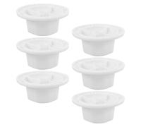 LIGHTAOTAO 6 Pezzi Copridado per Ventola in Plastico Bianco per Festa Estiva, Accessori la Riparazione dei Ventilatori da Tavolo Design Minimalista e Resistenza al Calore