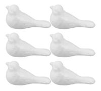 LIGHTAOTAO 6 Pezzi Figure in Schiuma Non Verniciate a Forma di Volatile Bianco per Artigianato DIY e Decorazione Feste o Lavoretti Creativi