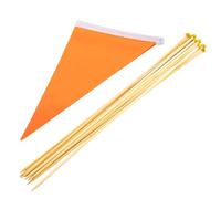 LIGHTAOTAO Bandierine Triangolari Resistenti e Non Facili da Rompere 10 Pezzi in Poliestere Arancione per Marcatura Giardino per Prato e Sistema di Irrigazione