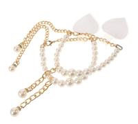 LIGHTAOTAO Cinturini per Scarpe con Tacchi Alto in Perline e Pietre Decorative, Design Antiscivolo per Prevenire lo Slittamento, Stile Elegante e Unico, Accessorio Removibile per Tacchi