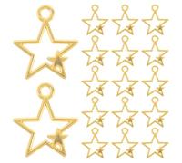 LIGHTAOTAO Collana Charms Eleganti Ciondoli a Forma di Stella Traforata 100 Pezzi in Lega Dorata per Creazione Gioielli Fai da Te per Eventi Speciali e Incontri Amichevoli
